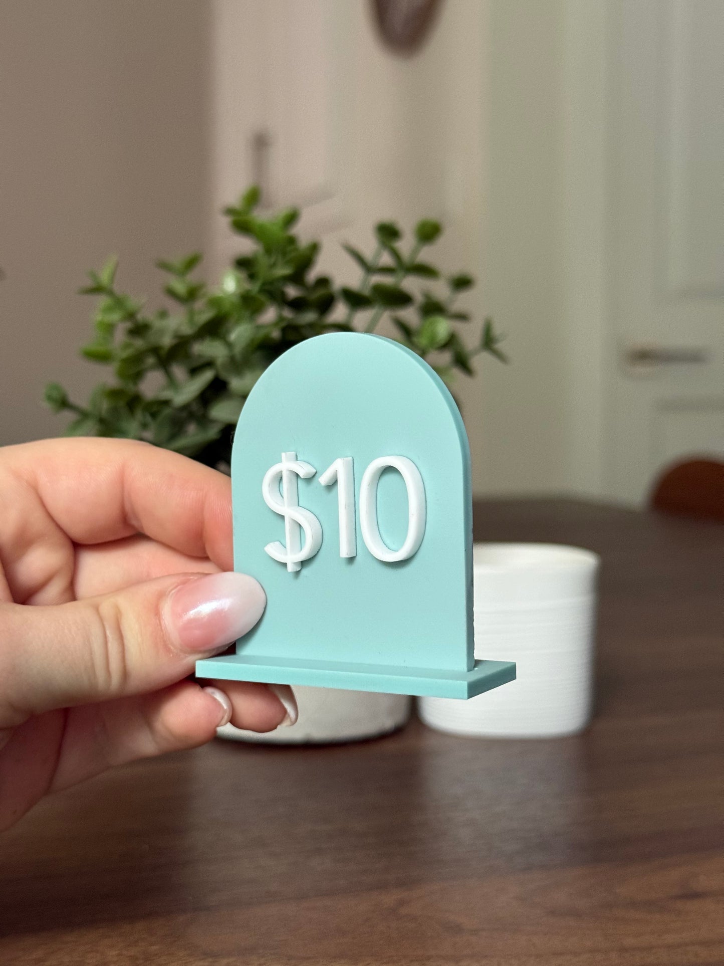 Acrylic Arch Price Signs