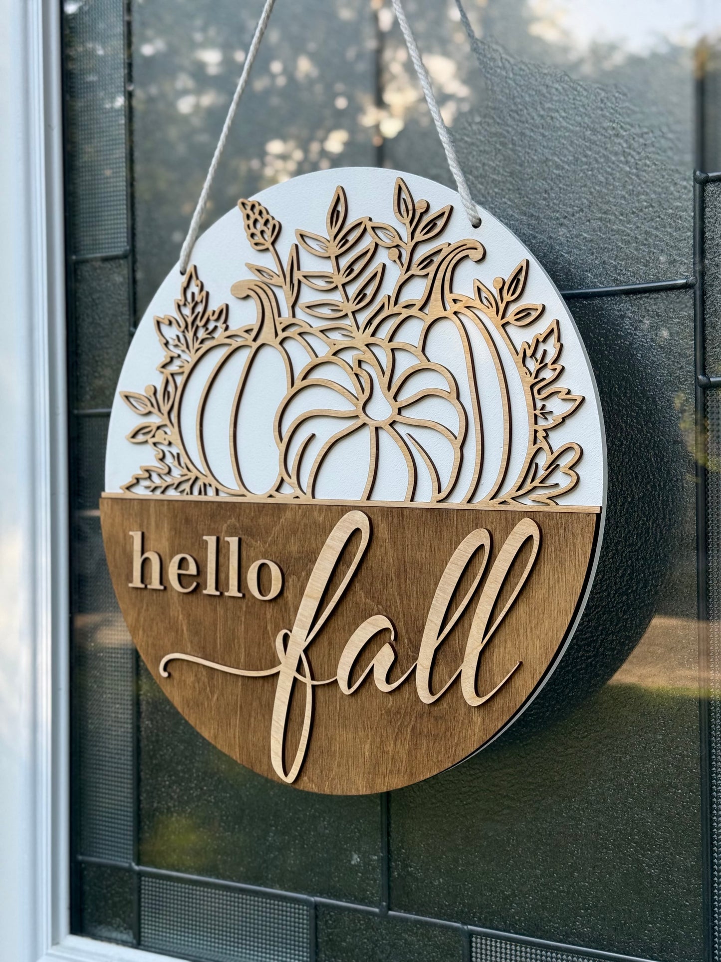Hello Fall Door Sign