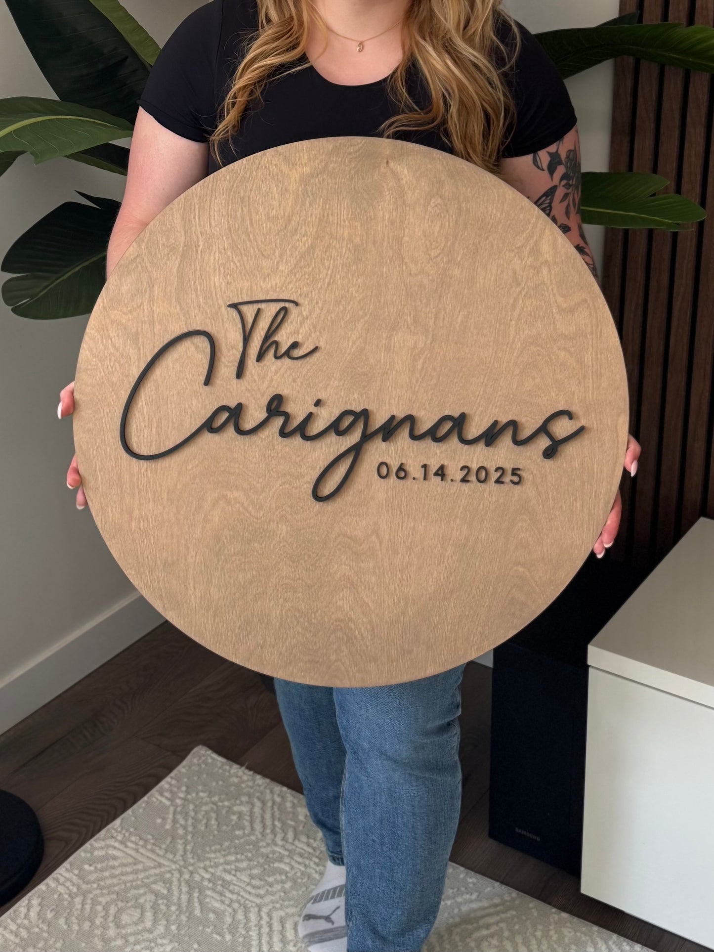 Wedding Family Name Sign