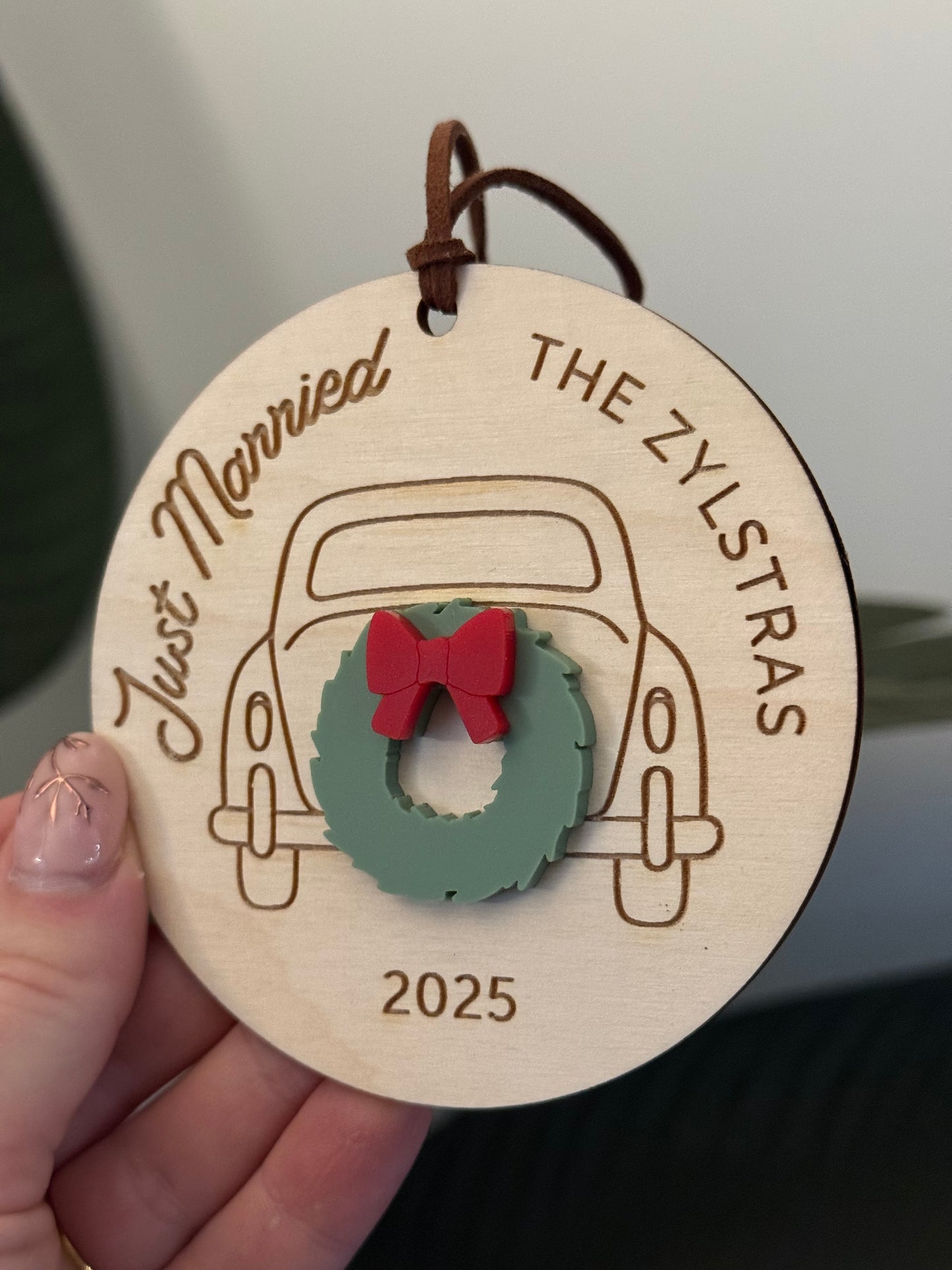 Just Married Ornament