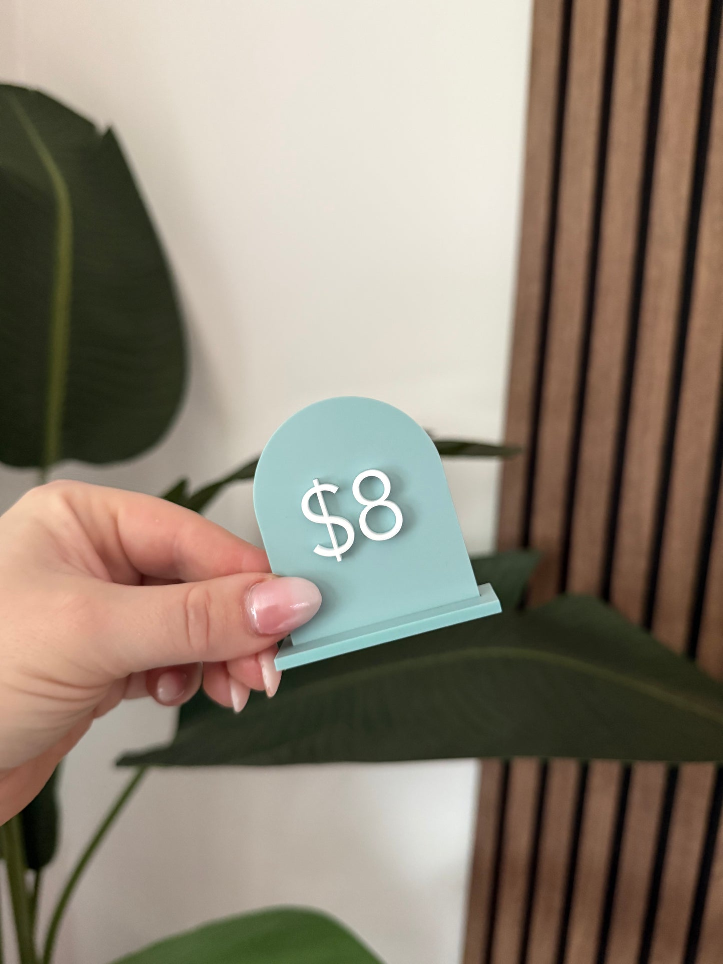 Acrylic Arch Price Signs