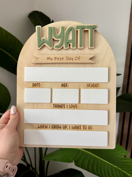 First Day / Last Day School Sign