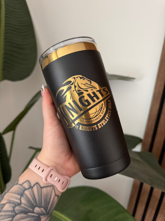 20 oz Engraved Tumbler - Gold Plated