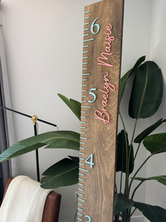 Wooden Growth Ruler - Minimal