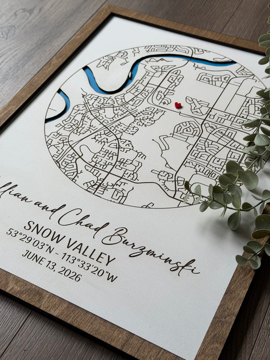 Custom Location Map Sign