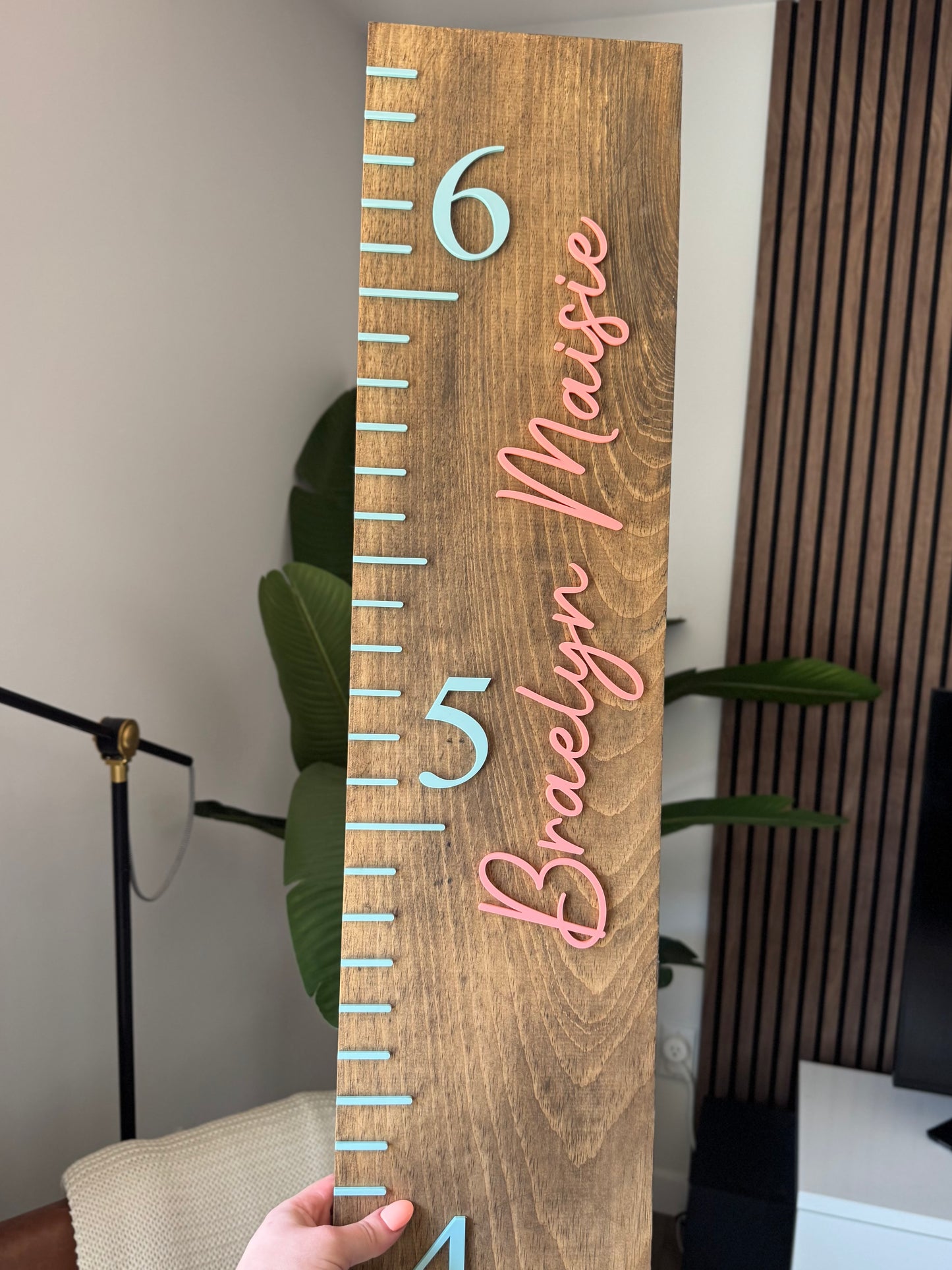 Wooden Growth Ruler - Minimal