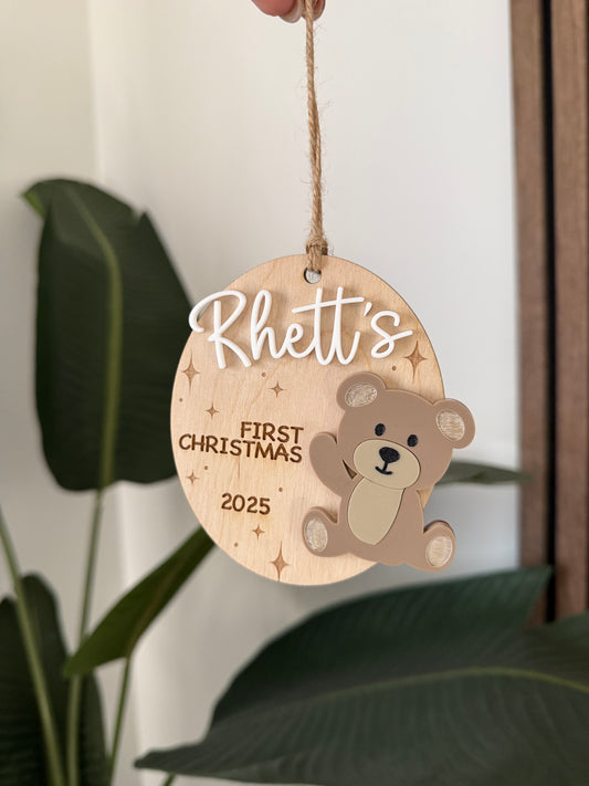 First Christmas Bear Ornament