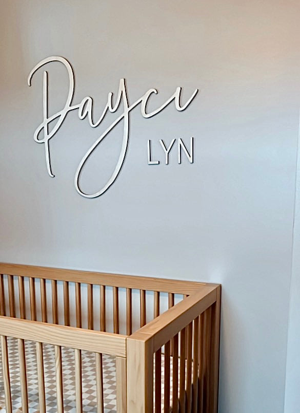Nursery Sign - Double Name Freestanding