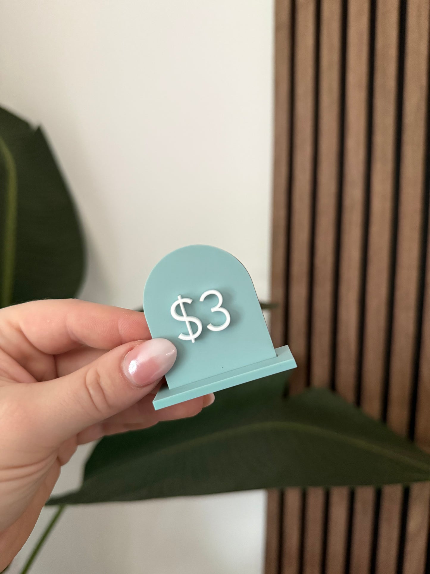 Acrylic Arch Price Signs