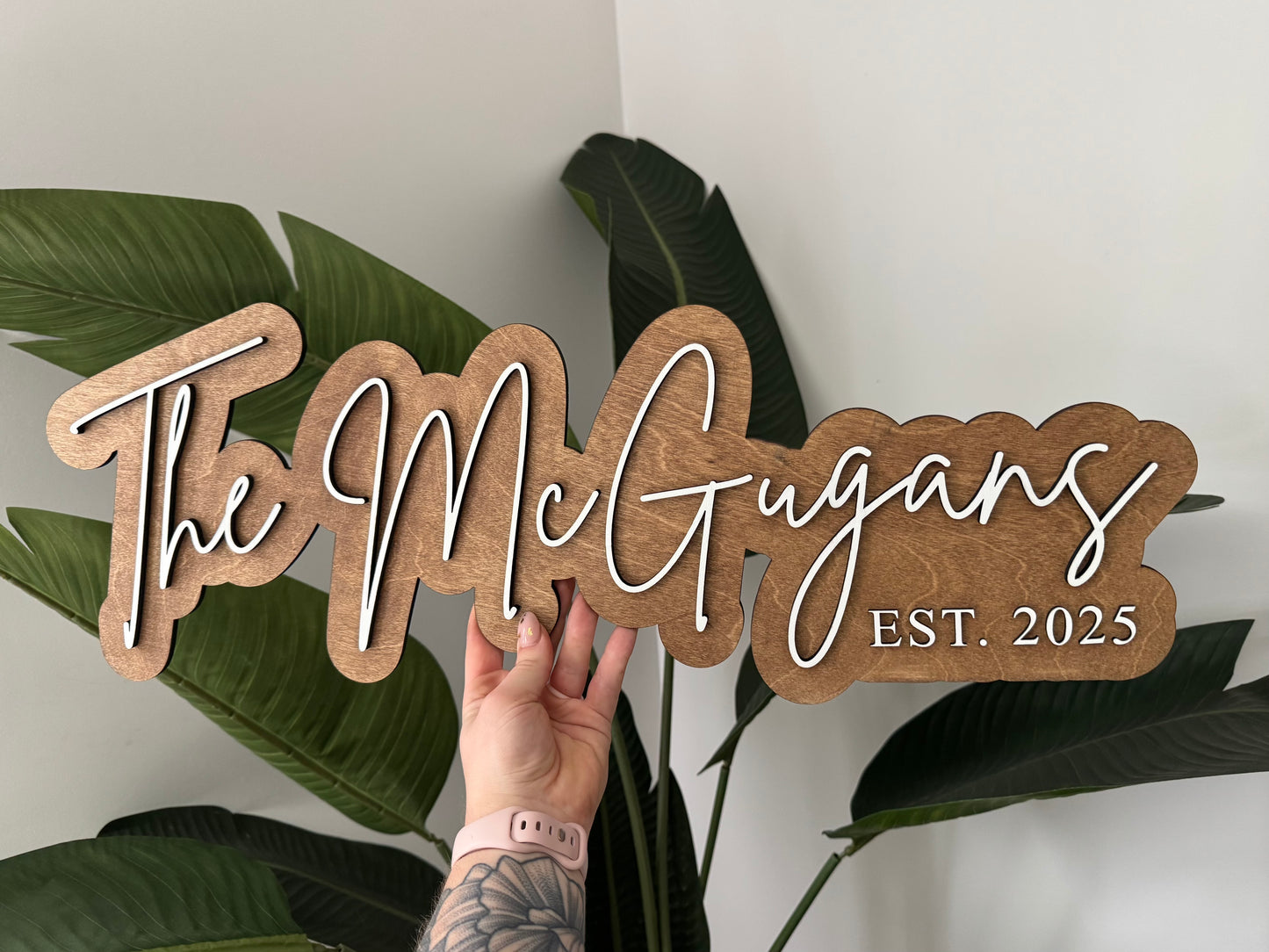 Wedding Name Sign - Layered