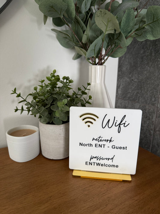 Acrylic Sign - Wifi