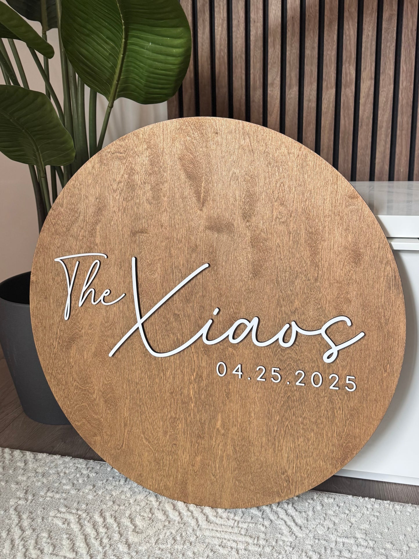 Wedding Family Name Sign