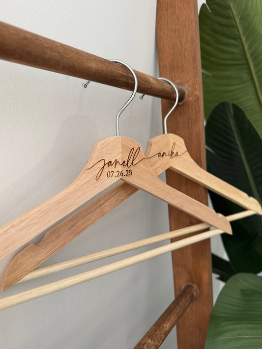 Engraved Wedding Hangers