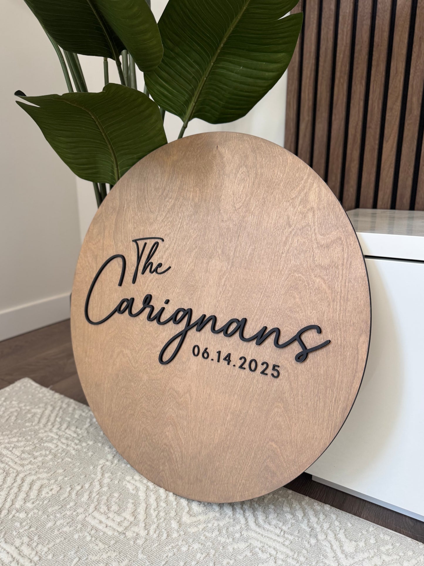 Wedding Family Name Sign