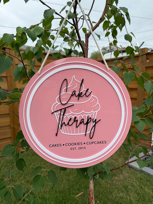 Acrylic Round Logo Sign