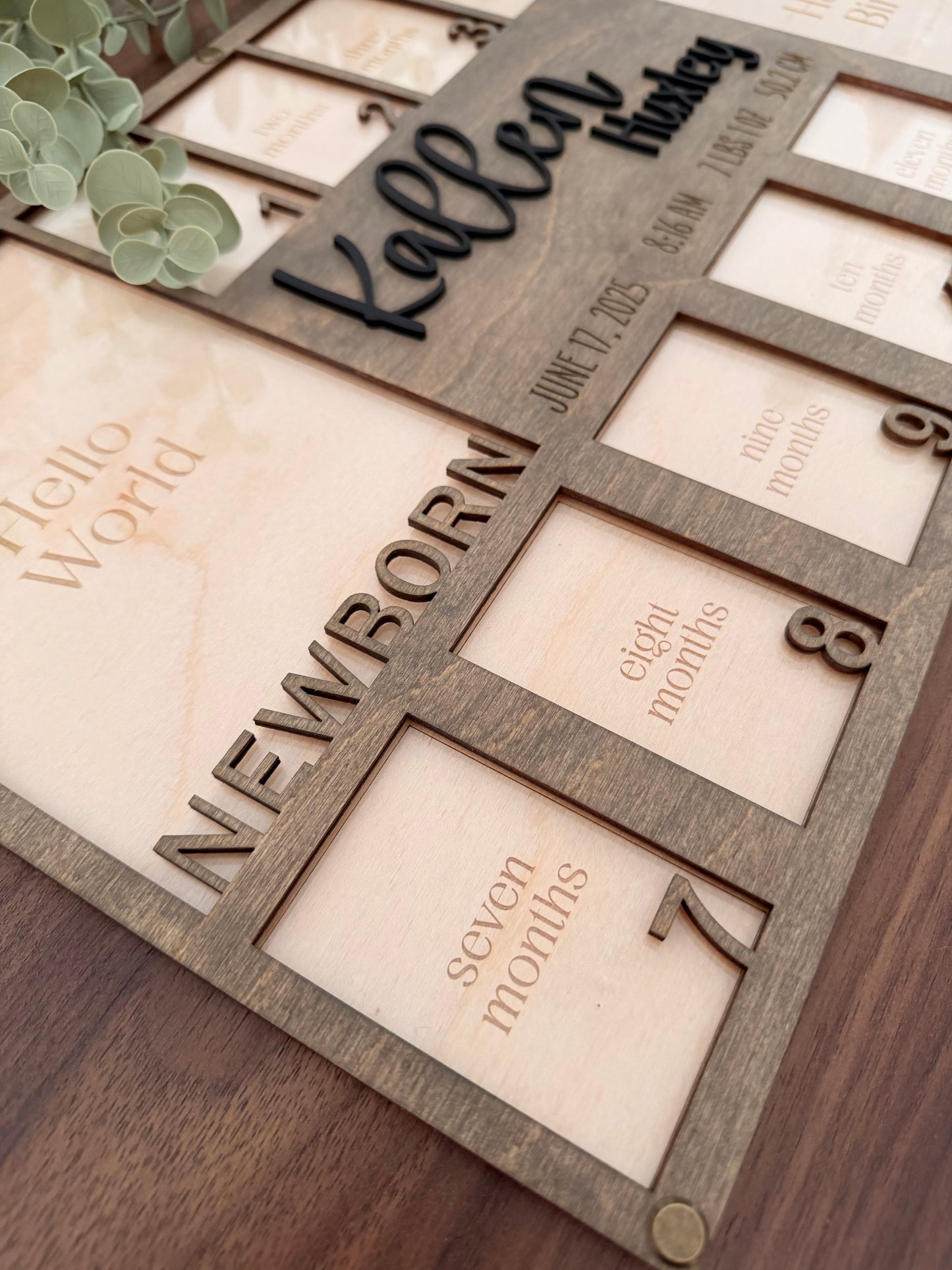 First Year Keepsake Sign