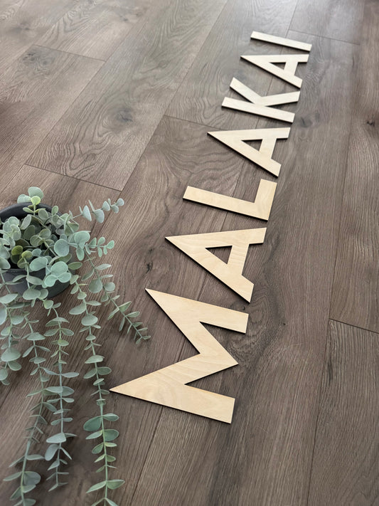Nursery Sign - Single Name Freestanding