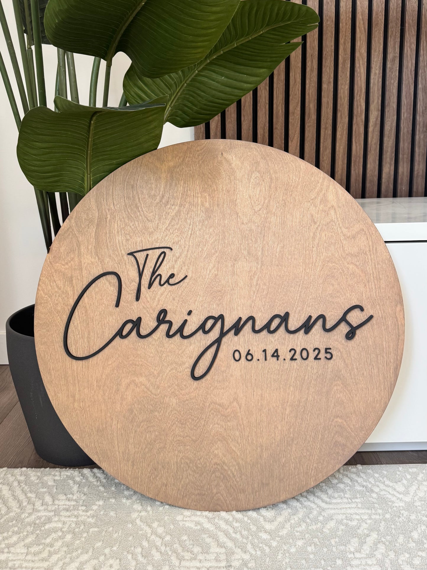 Wedding Family Name Sign