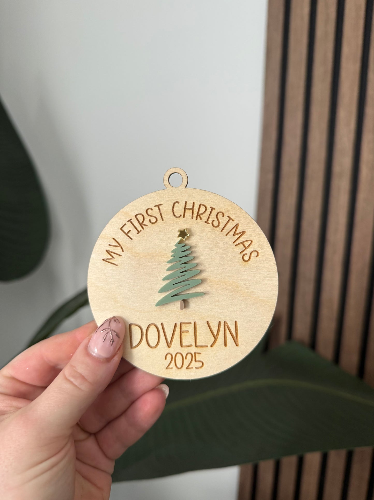 Wooden Ornament - My First Christmas