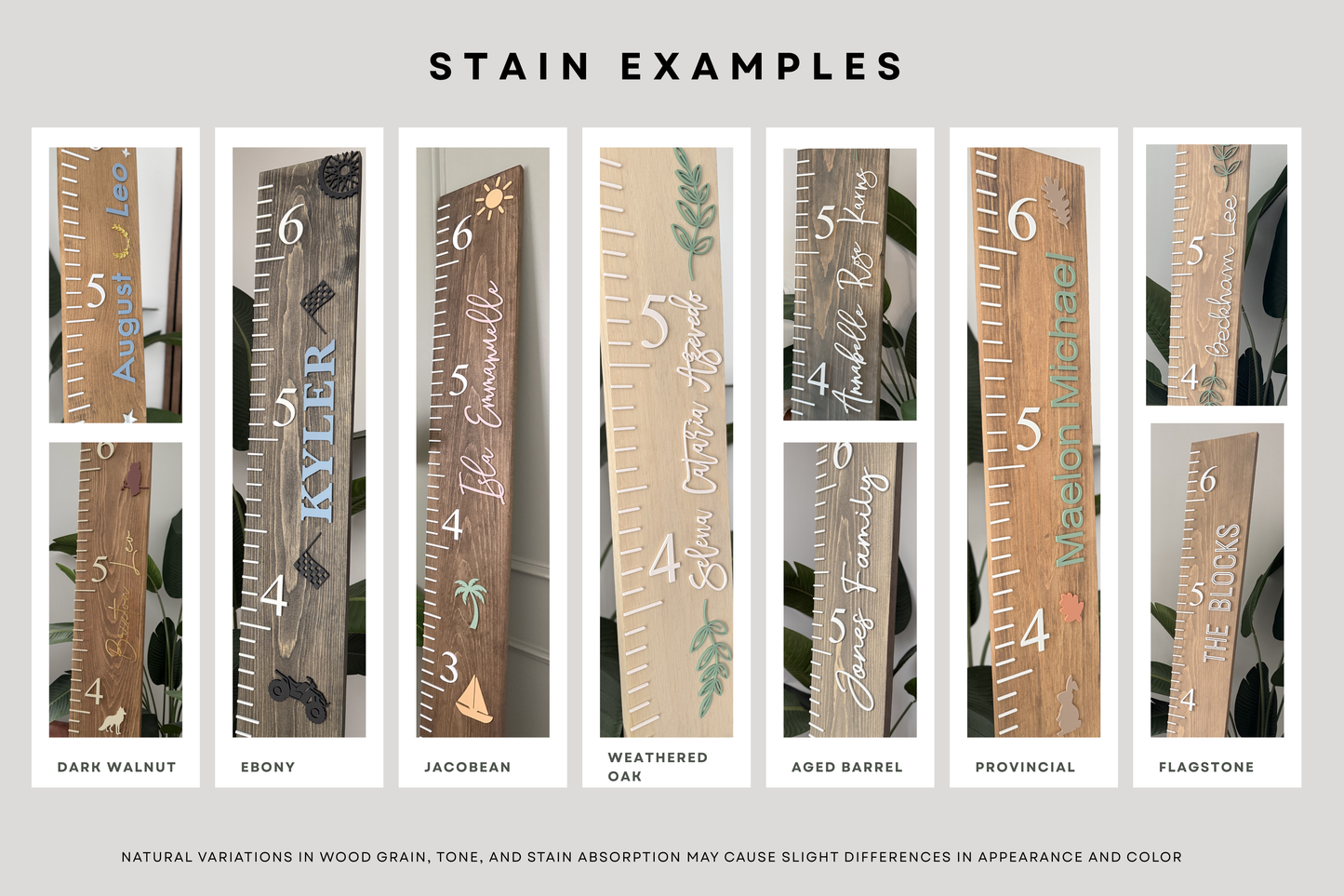 Wooden Growth Ruler - Minimal
