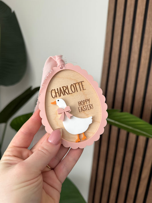 Goose Easter Tag