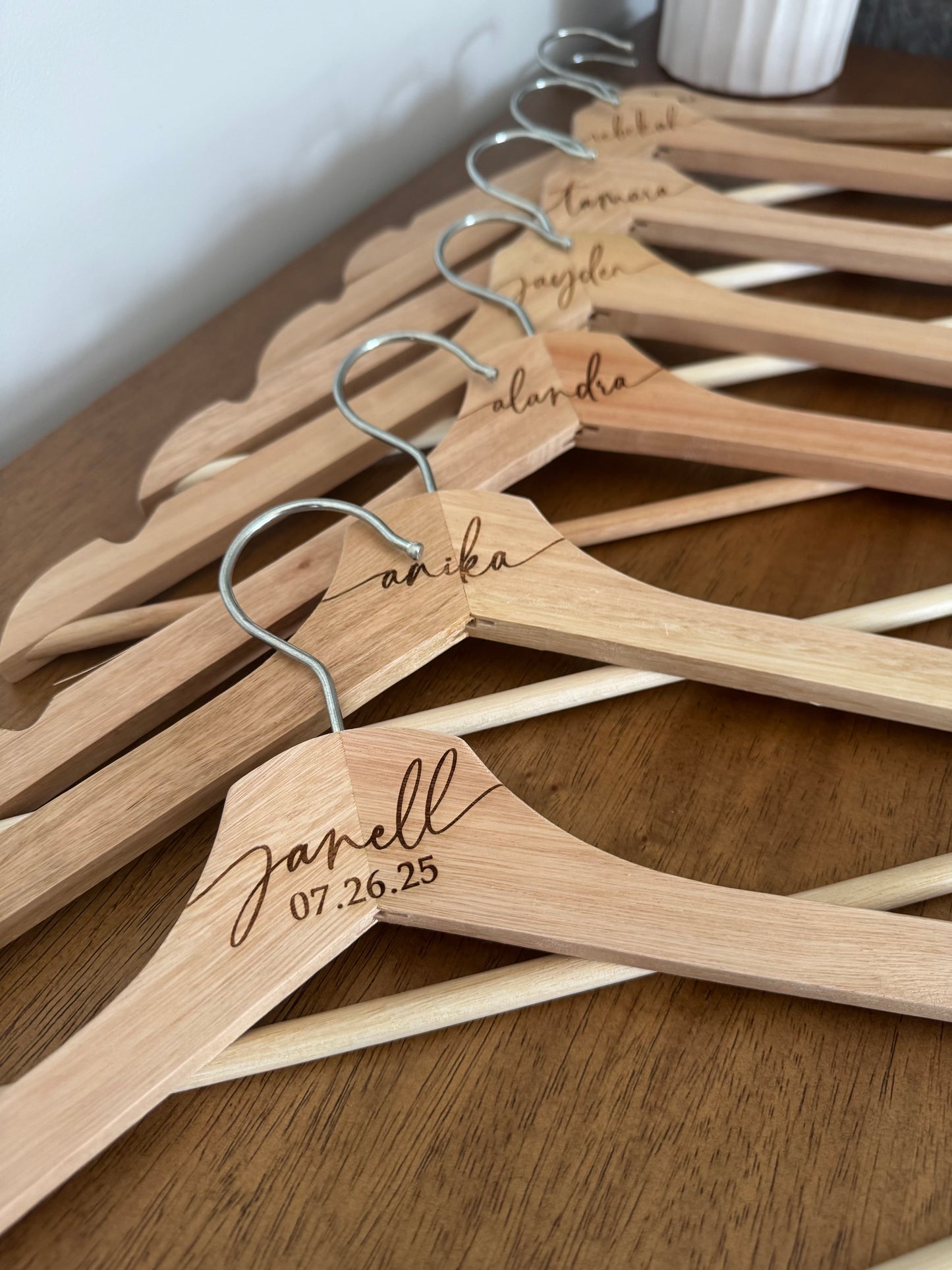 Engraved Wedding Hangers