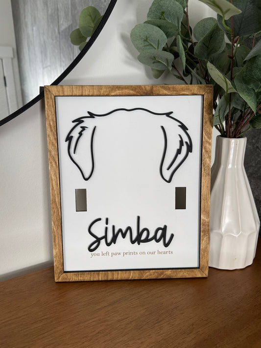 Pet Collar Memorial Sign