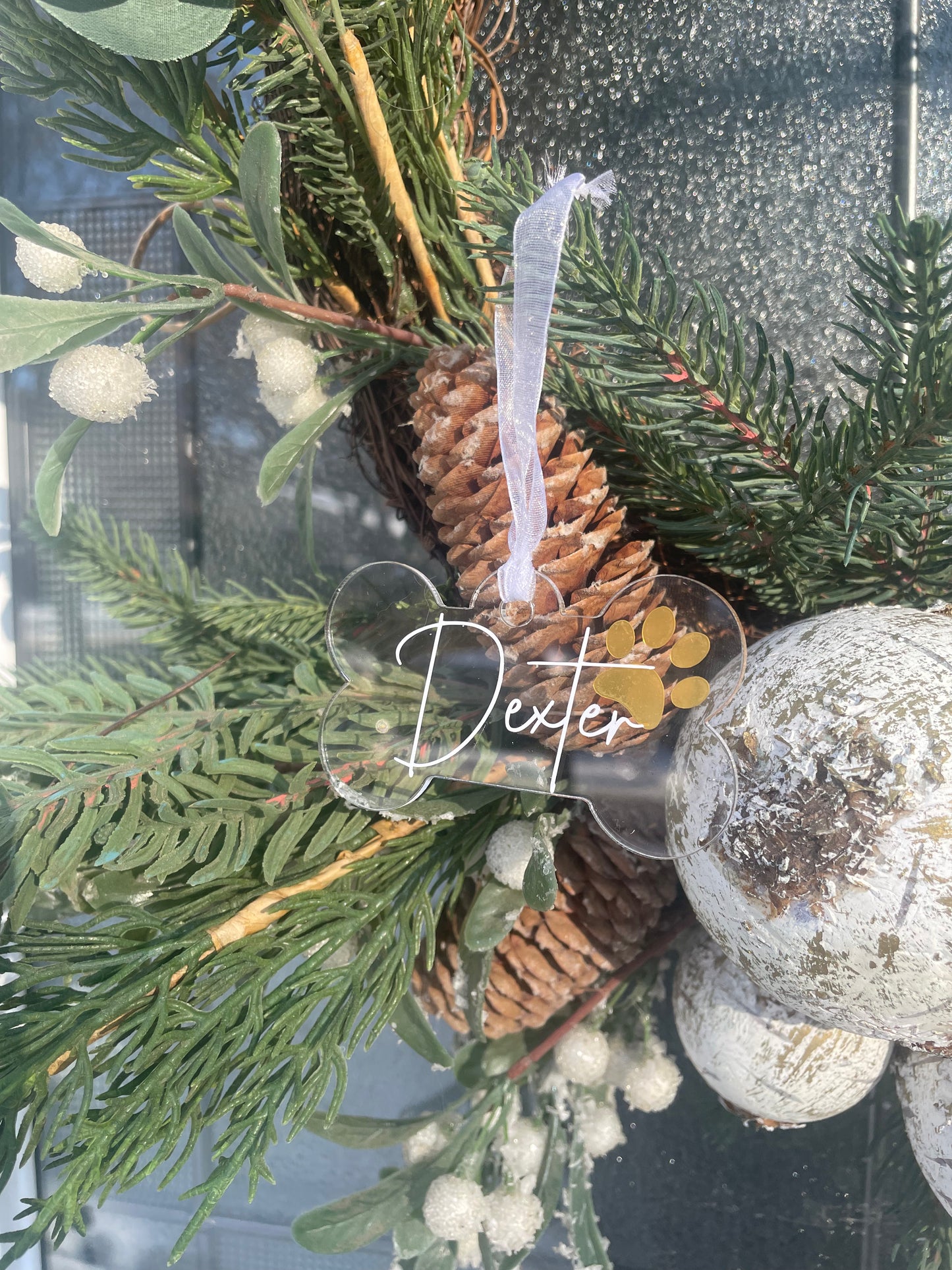 Ornament - Pet Name Paw Print