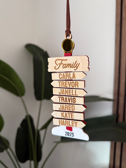 North Pole Family Ornament