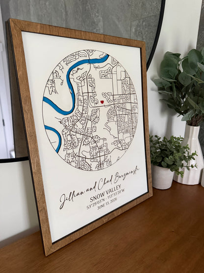 Custom Location Map Sign