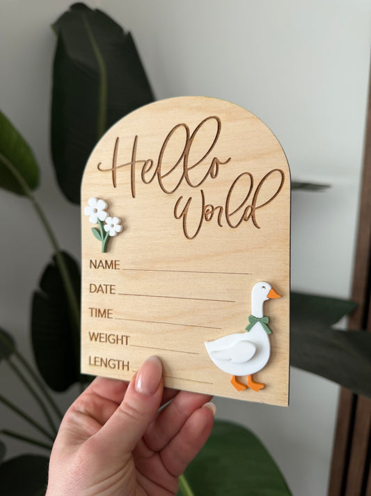 Birth Announcement - Goose