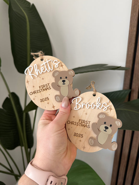 First Christmas Bear Ornament