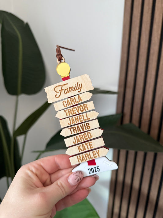 North Pole Family Ornament