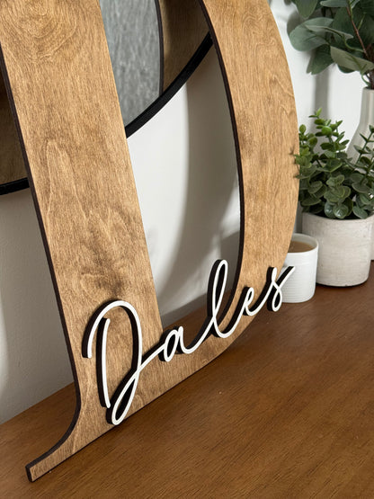 Wedding Initial Name Sign