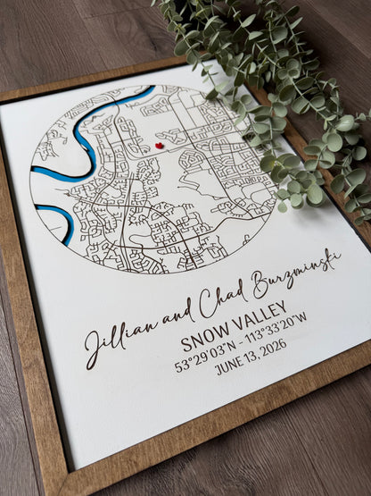 Custom Location Map Sign