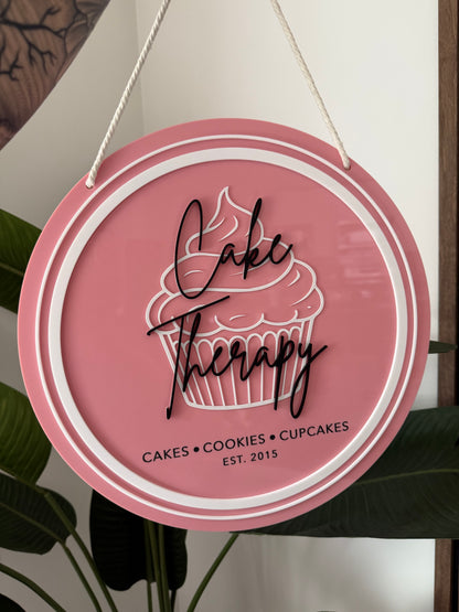 Acrylic Round Logo Sign