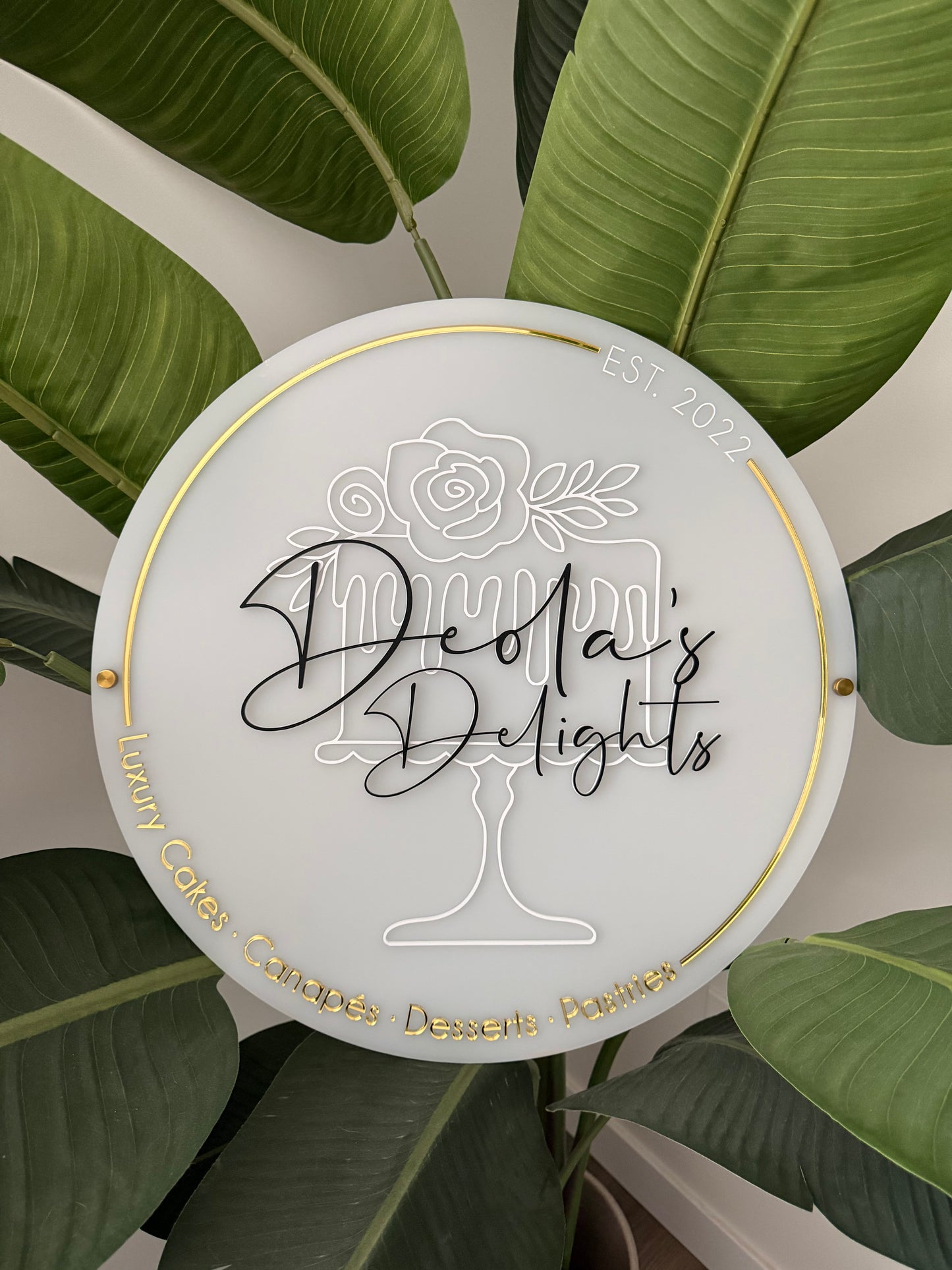 Acrylic Round Logo Sign