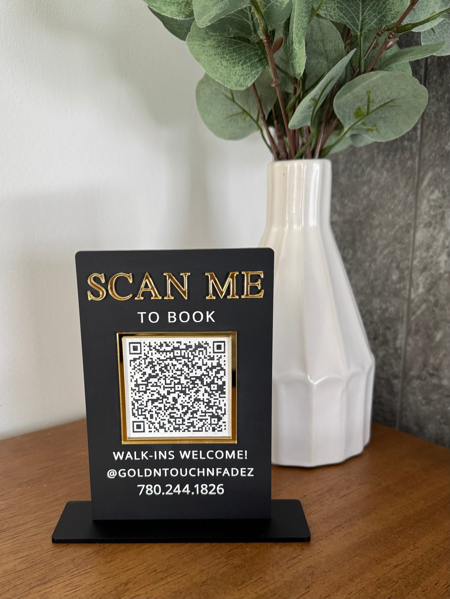 Acrylic Sign - QR Code