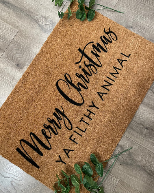 Doormat - Merry Christmas Ya Filthy Animal