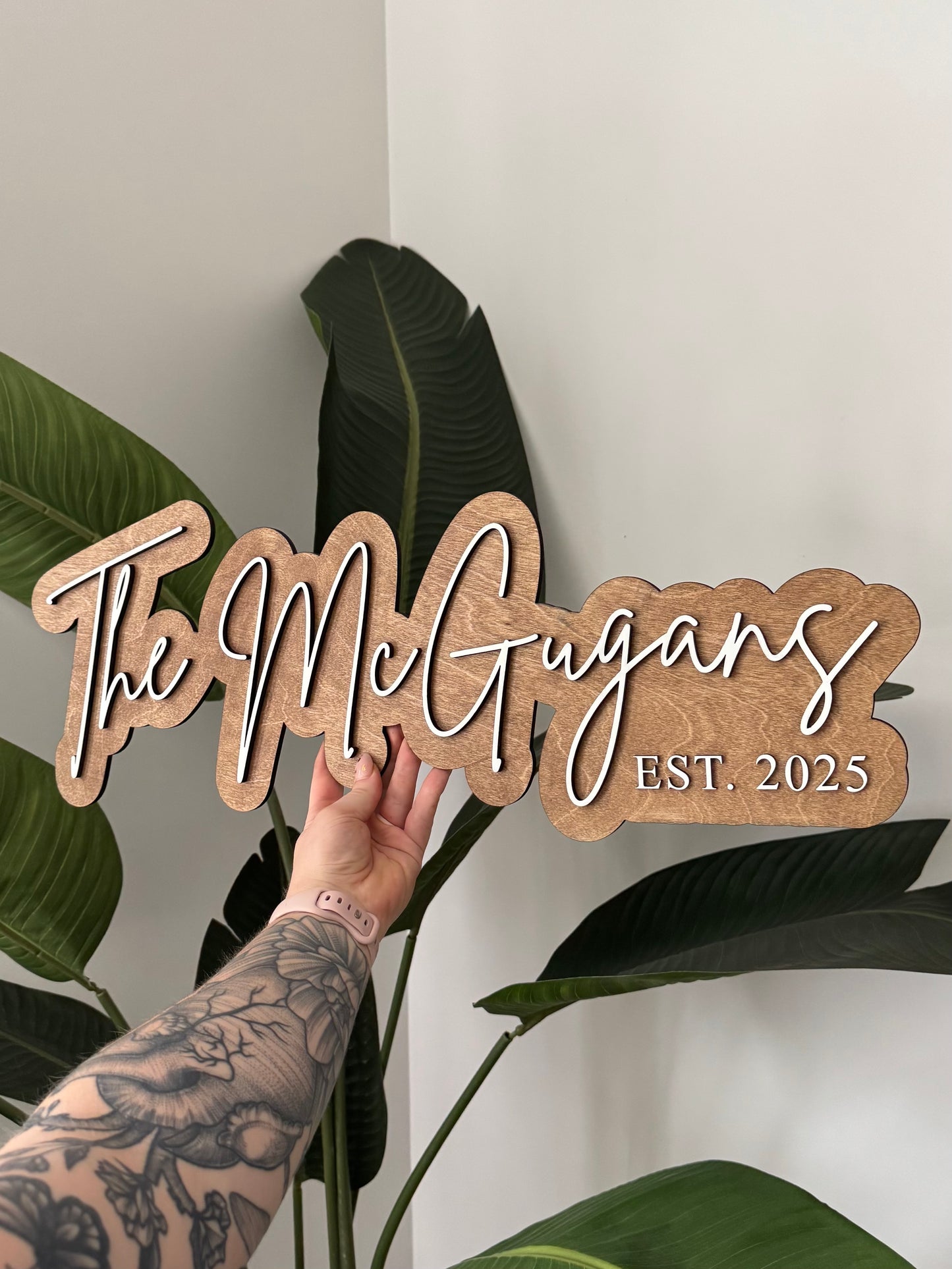 Wedding Name Sign - Layered