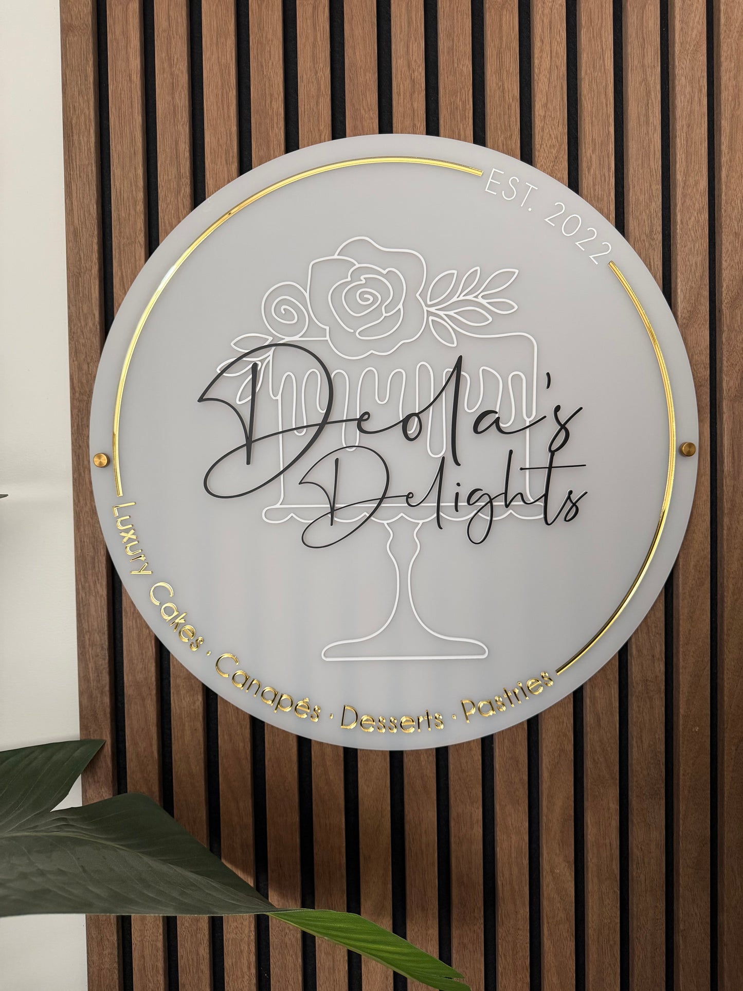 Acrylic Round Logo Sign