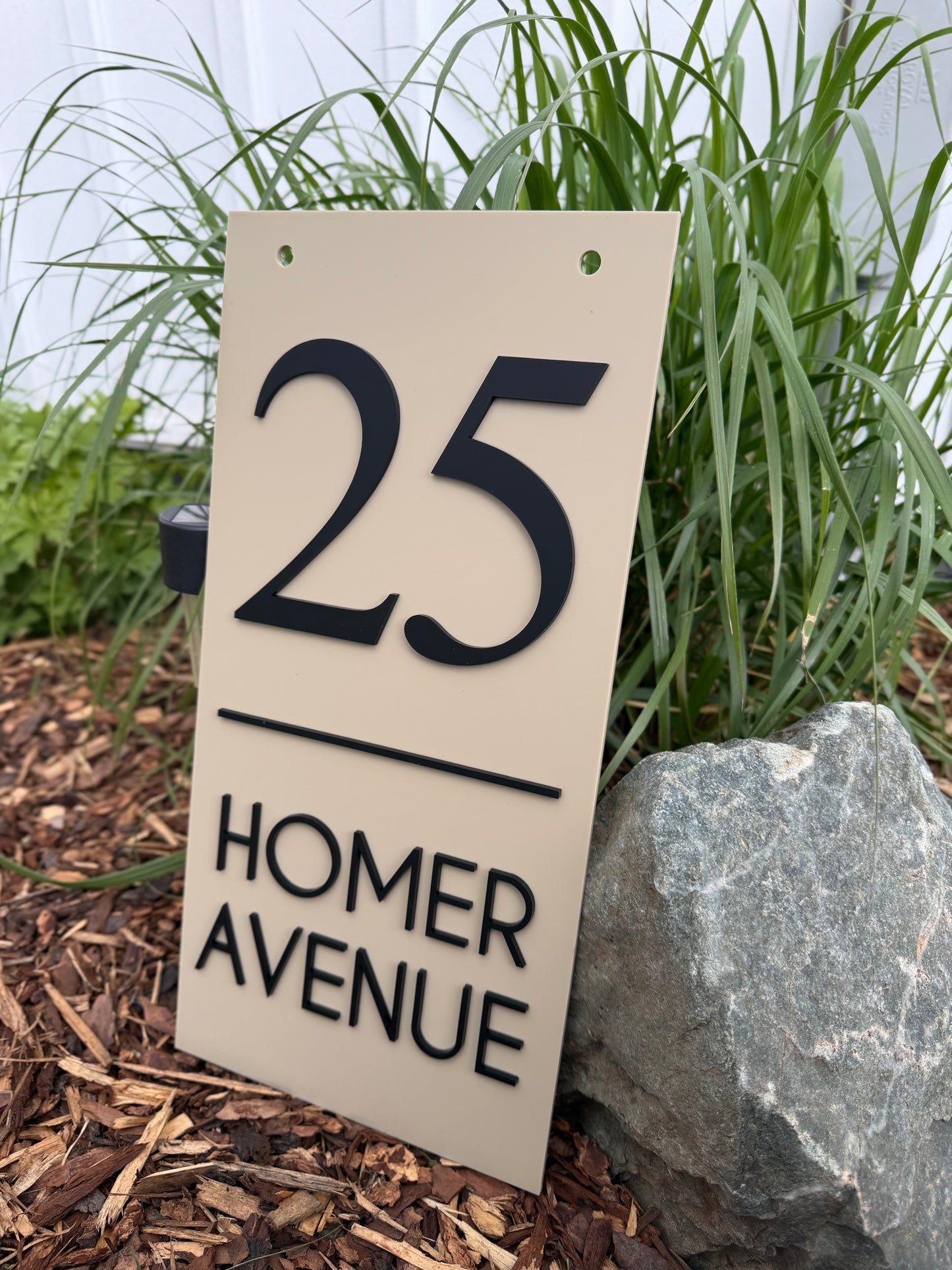 Modern Acrylic Address Sign