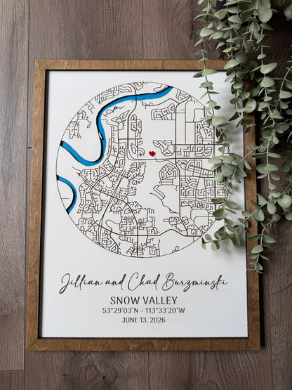 Custom Location Map Sign