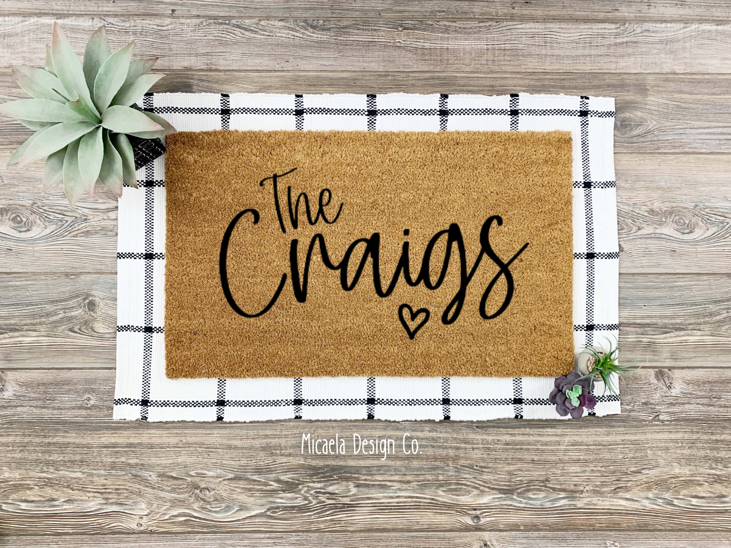 Doormat - Cursive Family Name