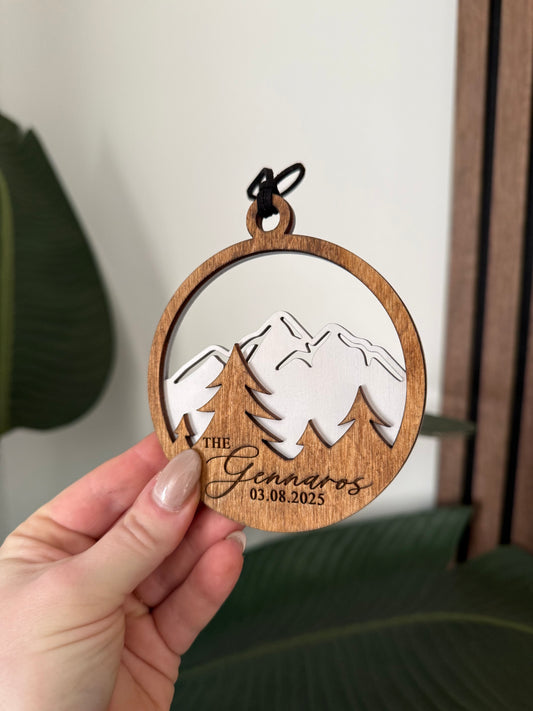 Mountain Christmas Ornament
