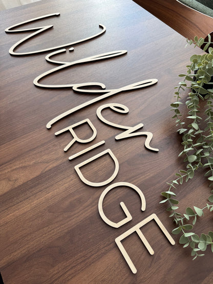 Nursery Sign - Double Name Freestanding