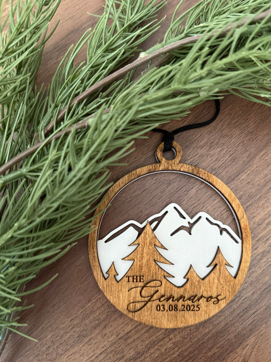 Mountain Christmas Ornament