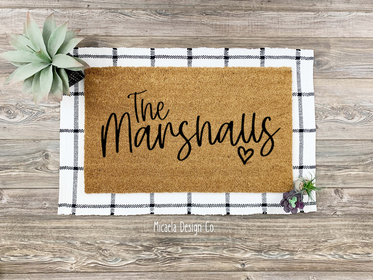 Doormat - Cursive Family Name