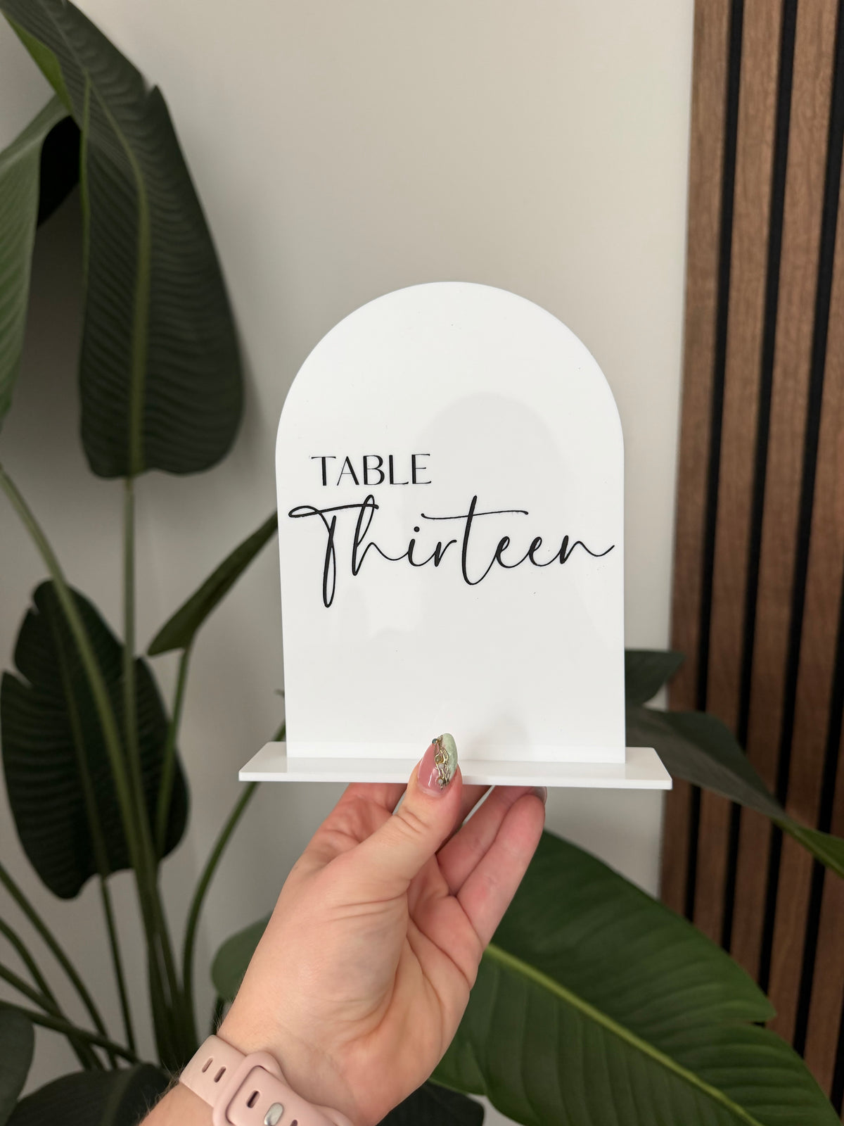 Arch Table Numbers - Engraved