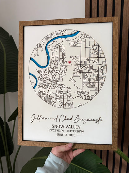 Custom Location Map Sign